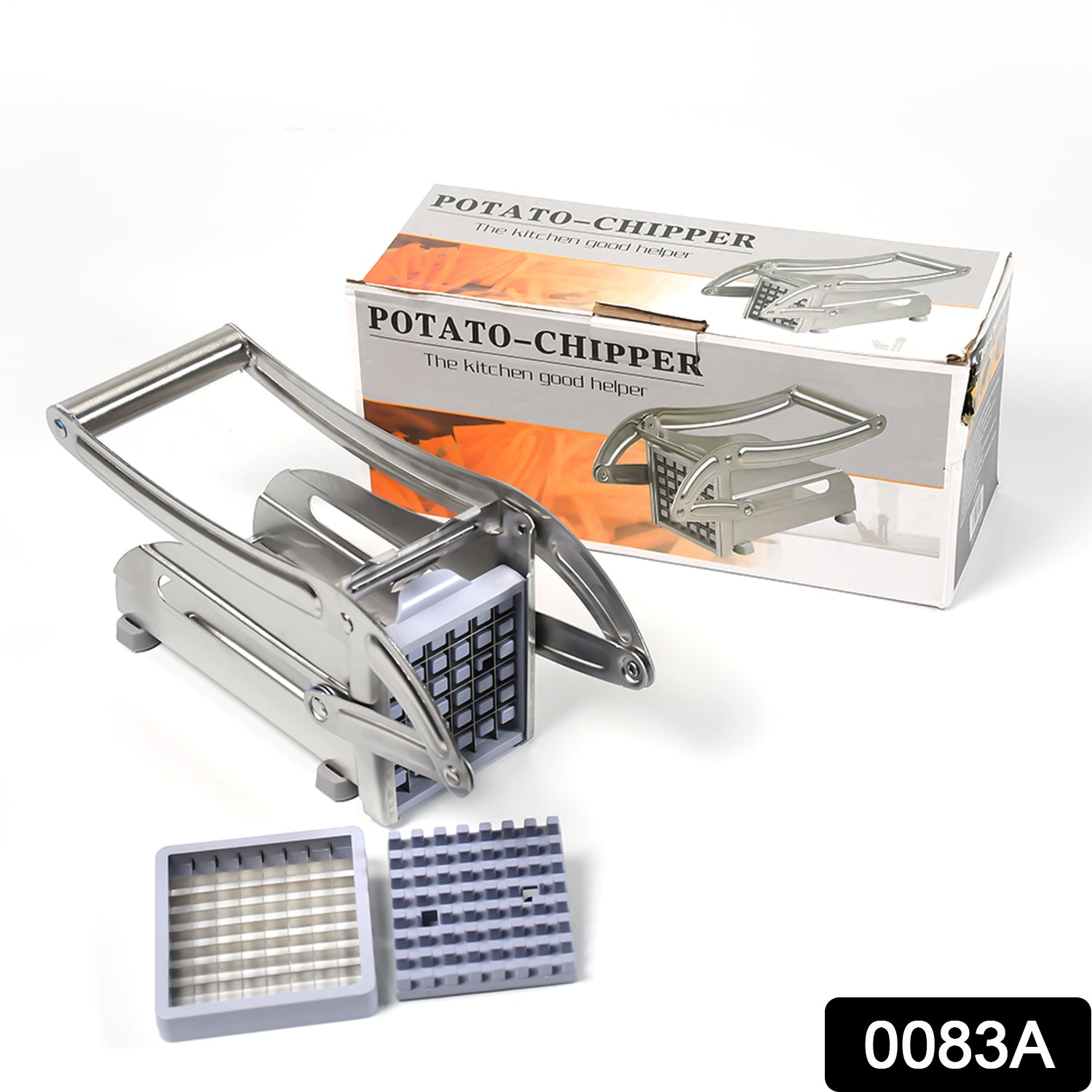 0083A STAINLESS STEEL FRENCH FRIES POTATO CHIPS STRIP CUTTER MACHINE WITH BLADE Eshaan Traders