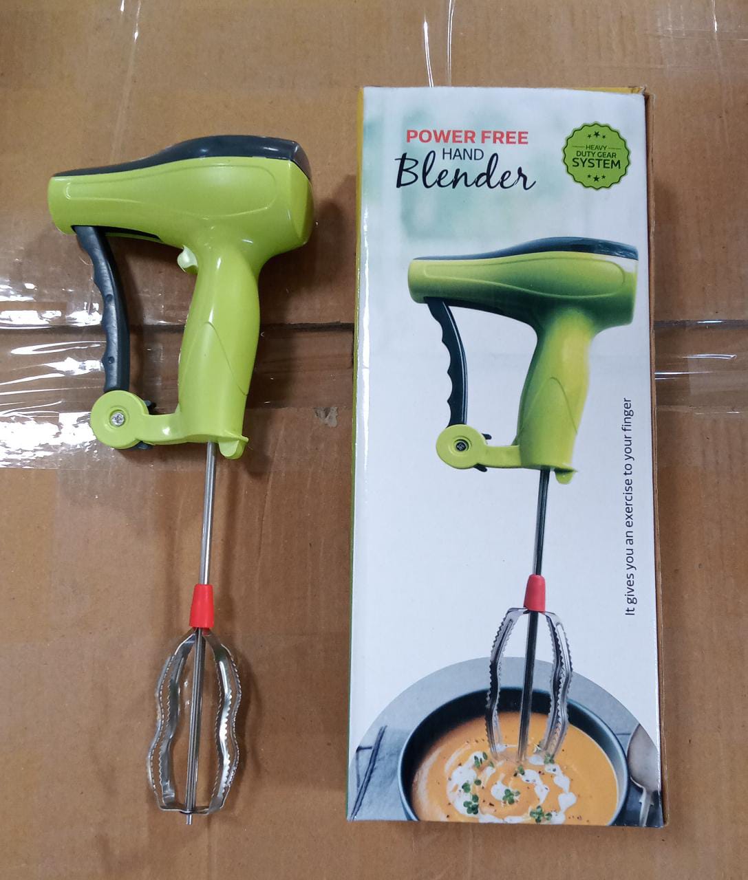 0703 Power Free Manual Hand Blender with Stainless Steel Blades, Milk Lassi Maker, Egg Beater Mixer Rawai Eshaan Traders