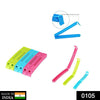 0105 Plastic Snack Bag Clip Sealer Set (18 Pcs, Multicolour) Eshaan Traders