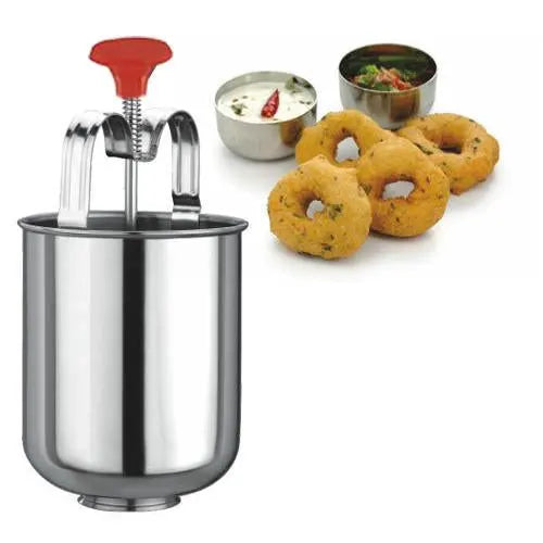 Kitchen Appliances - Medu Wada Vada Donut Maker Dispenser, Meduwada Stainless Steel MENDUVADA Eshaan Traders