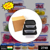 2748 3 Pc Square Container used by various types of peoples for storing their types of stuffs and all purposes. DeoDap