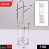 5199 Tissue Roll Stand 63cm High Quality Steel Stand Foe Toilet & Home Use Stand DeoDap