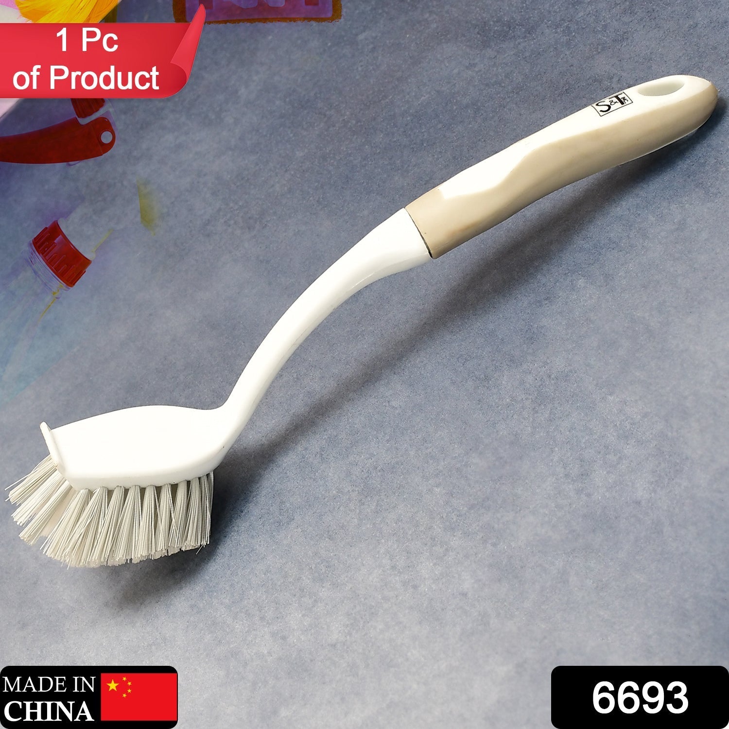 6693 Flexible Bristles Use for Multipurpose Cleaning Sink, Washbasin, Toilets. Bathroom, Kitchen DeoDap