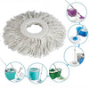 1115 Microfiber Spin Mop Replacement Head Round Shape Standard Size Spin mop Refills For All Type Mop Use DeoDap