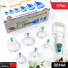 6614A Vacuum Cupping Set 6 Pcs Kit Pull Out a Vacuum Apparatus Therapy Relax Massagers Curve Suction Pumps Eshaan Traders