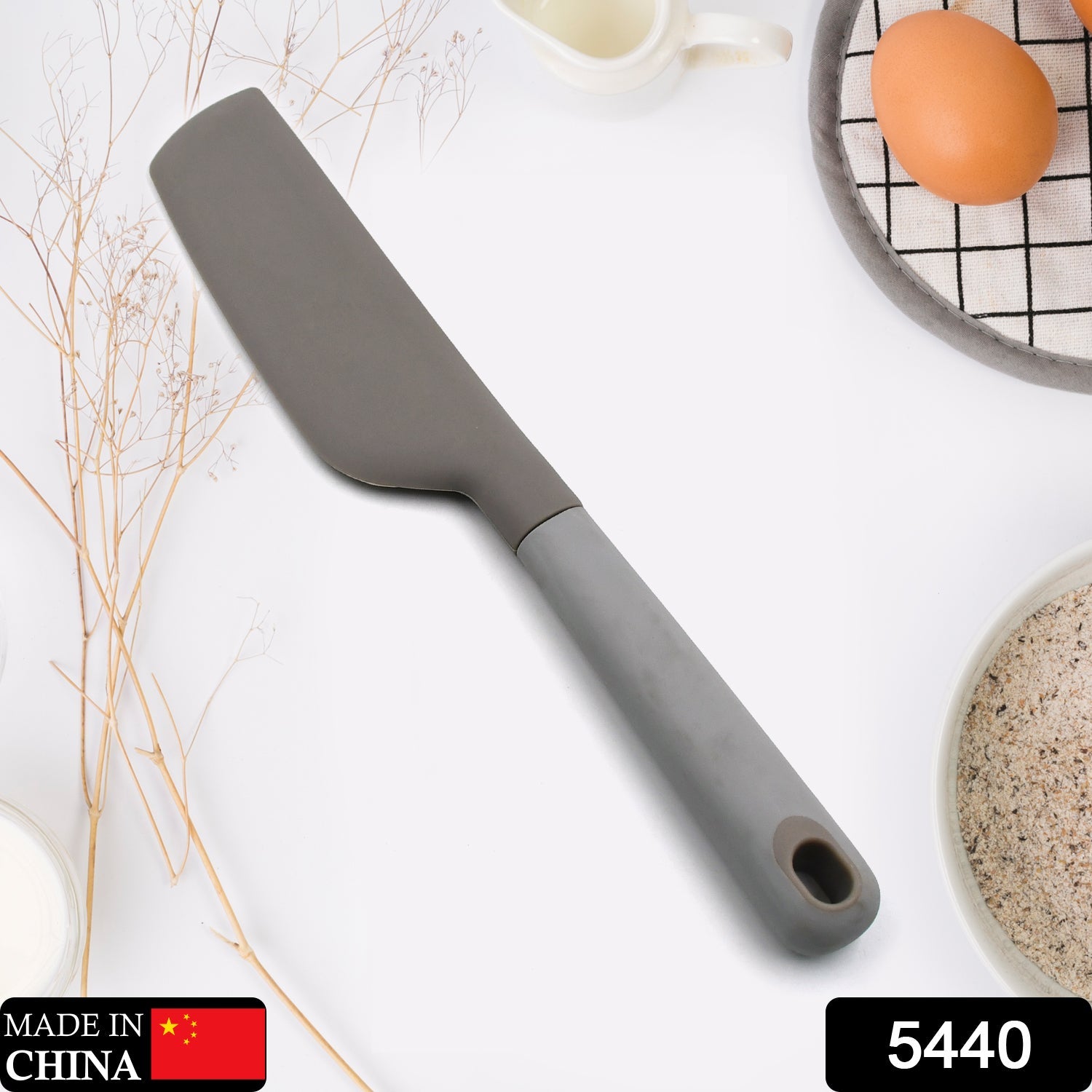 5440 Spatula Kitchen Omelet Turner Silicone Non-Stick Omelet Scraper Silicone Pigment Scraper with Non Slip Grip for Kitchen Omelet Pancake Eshaan Traders