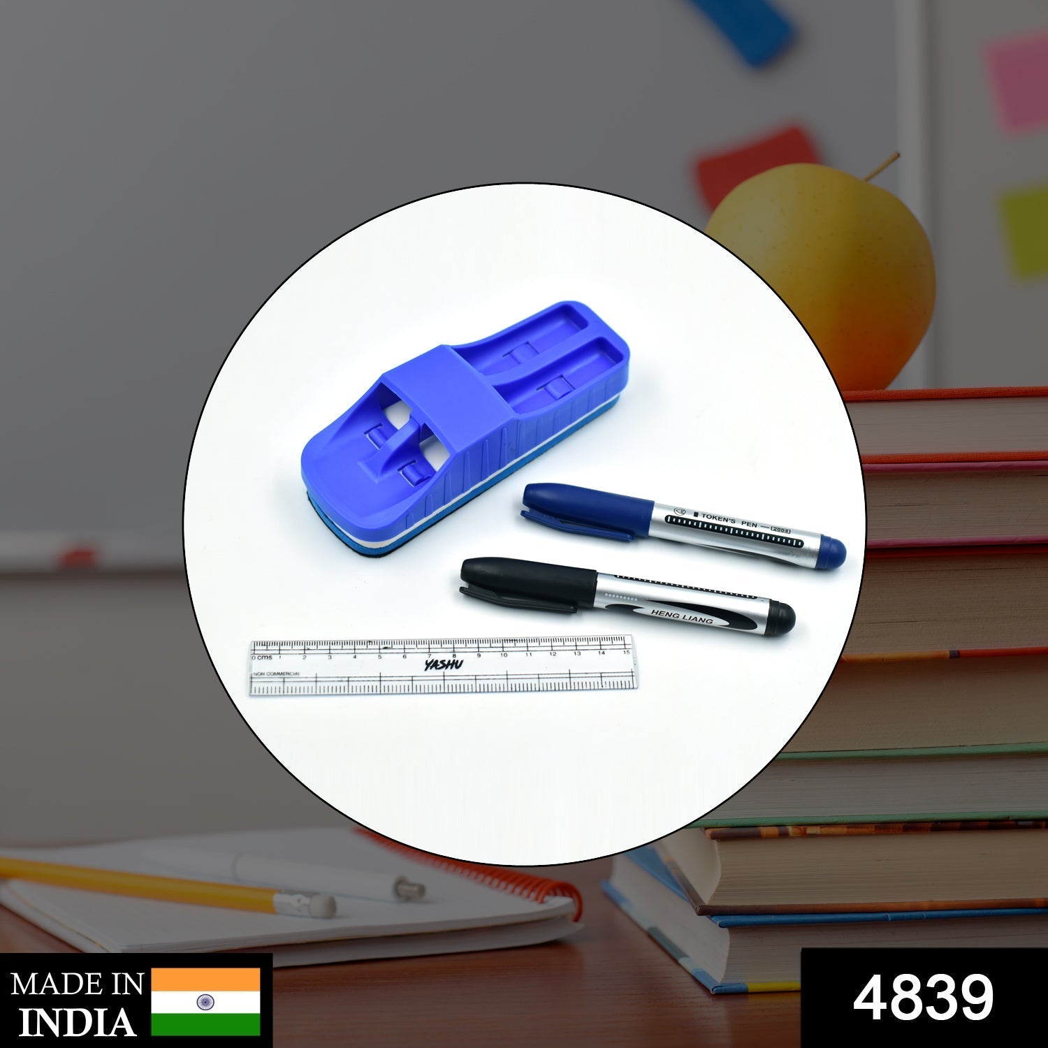 4839 Duster Ruler And Marker Used While Studying By Teachers And Students In Schools And Colleges Etc. Eshaan Traders