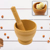 7193  Mortar and Pestle Set for Spices, Okhli Masher, Khalbatta, Kharal, Mixer, Natural & Traditional Grinder and Musal, Well Design for Kitchen, Home, Herb Eshaan Traders