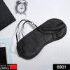 6901 New 1 Pcs Eye Mask Black Sleeping Eye Mask Cover for health Travel Sleep Aid Cover Light Guide Eshaan Traders