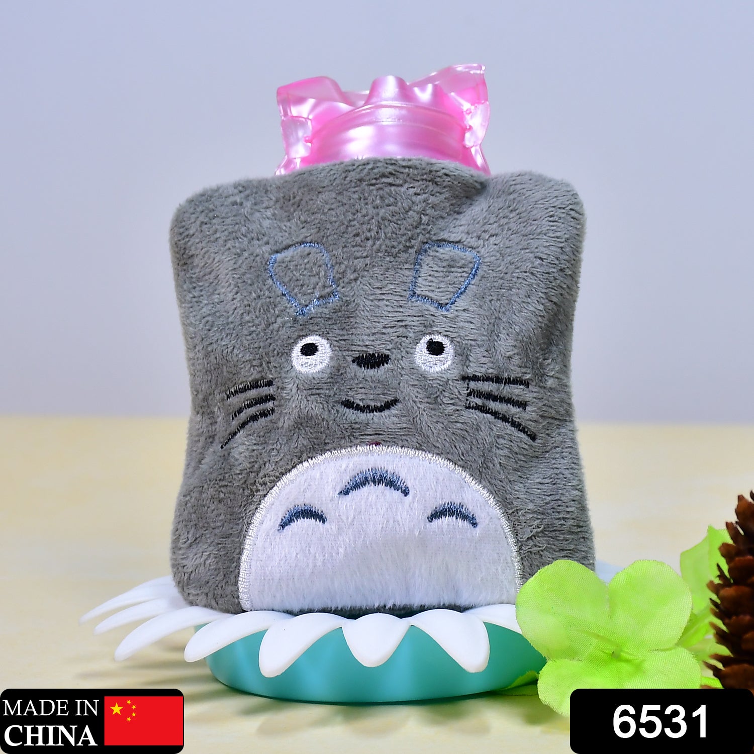 6531 Totoro Cartoon Hot Water Bag small Hot Water Bag with Cover for Pain Relief, Neck, Shoulder Pain and Hand, Feet Warmer, Menstrual Cramps. Eshaan Traders