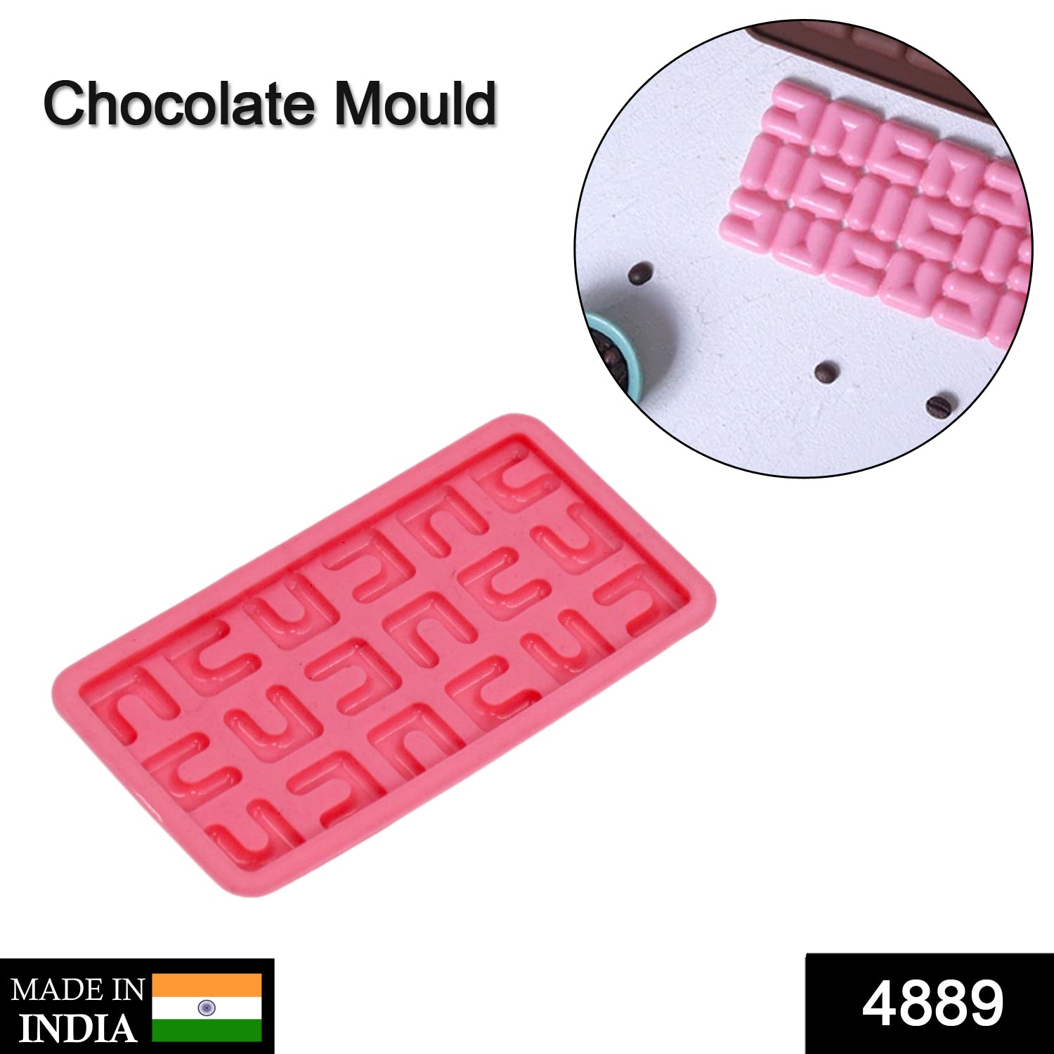 4889 Maze shape chocolate mold tray cake baking mold Flexible silicone chocolate making tool DeoDap