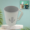 4291 Multi-Purpose Plastic Cactus Cup, Brushing Cup, Cactus Look Toothbrush And Toothpaste Holder Bathroom Cup Cartoon Bathroom Cup With Slot Handle Toothbrush Holder For Bathroom (1 Pc) Eshaan Traders