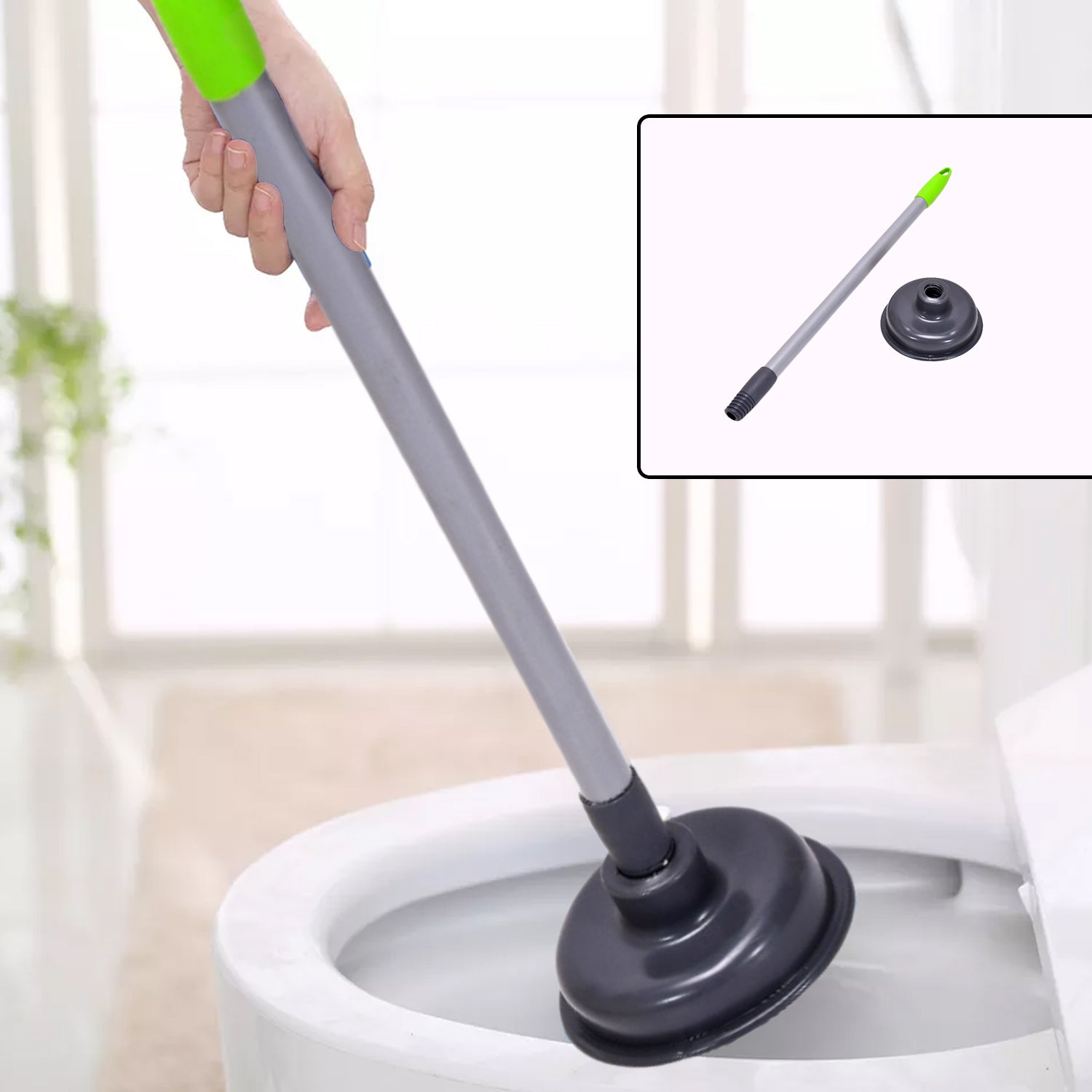 4031 Toilet Plunger - for Clogs in Toilet Bowls and Sinks in Homes, Commercial and Industrial Buildings. DeoDap