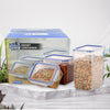 5800 Classics Rectangular Plastic Airtight Food Storage Containers with Leak Proof Locking Lid Storage container set of 3 Pc( Approx Capacity 500ml,1000ml,1500ml, Transparent) Eshaan Traders