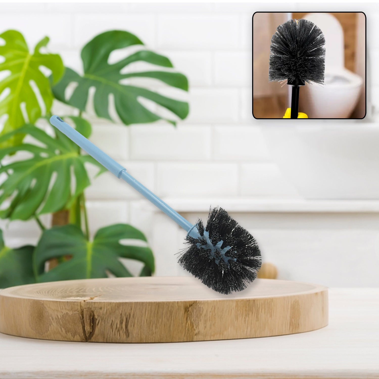 1338 PLASTIC ROUND TOILET CLEANER BRUSH PLASTIC BATHROOM CLEANER - ROUND HOCKEY STICK SHAPE TOILET BRUSH Eshaan Traders