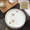 5805 Ceramic Round Plate Decoration Home Round Tray Tableware Decoration Plate For Kitchen Coffee Table Perfume Living Room Mini Bars Snacks, for Decorration Round Plate (1 Pc) Eshaan Traders