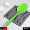 5435 1PC Food Grade Silicone Colander Shovel Strainers Spoon Colorful Kitchen Scoop Drainage Colanders (28cm) Eshaan Traders