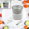 5769 Portable Mini Food Processor Chopper Electric Veggie Chopper 3 Blades With Charching Cable Type C, Vegetable Chopper, Garlic Chopper Food Grinder for Chopping Ginger, Pepper Chili, Onion, Fruit, Meat Eshaan Traders