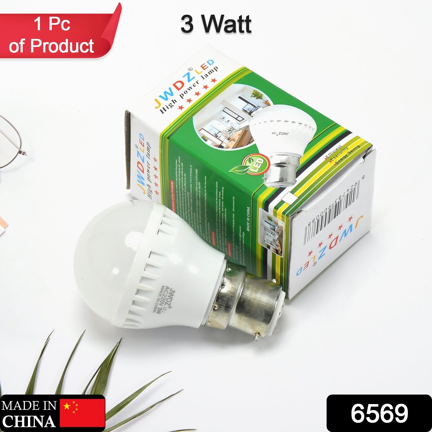 6569 Led Bulb High Power Led Bulb 3w Bulb For Indoor & Outdoor Use DeoDap