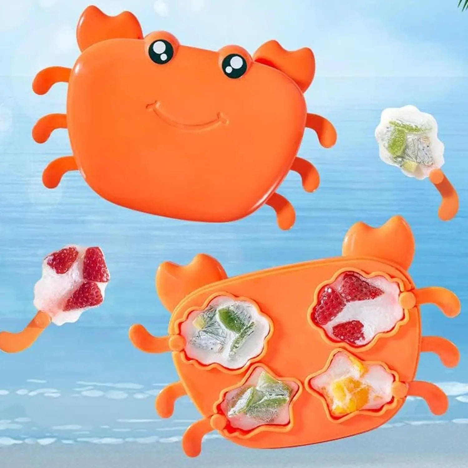 5532 Crab Ice Mold Household Ice Cream Mold Popsicle Mold Silicone Ice Cream Popsicle Children's Ice Box Popsicle Box (1 Pc) Eshaan Traders