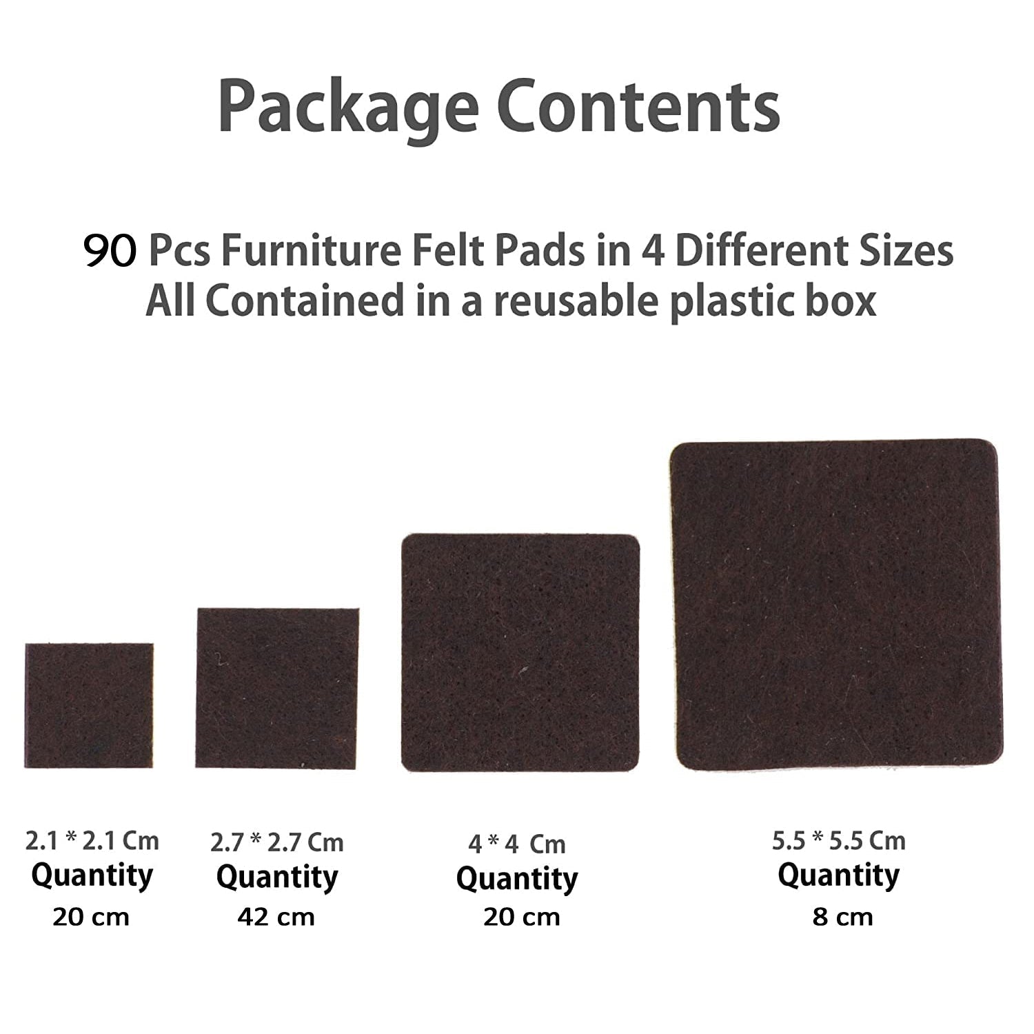 9030 Furniture Pad Square Felt Pads Floor Protector Pad For Home & All Furniture Use Eshaan Traders