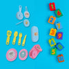 4380 Plastic Portable Cooking Kitchen Play Set Play Kitchen Set Toy with  Basket, Knife & Various Types of Kitchen Play toy Set Cooking Play Set Colourful Cooking Tools, Children Learn Play Fun Toddler Eshaan Traders