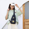 0324 cartoon fancy Waterproof Anti Theft Crossbody fanny pack waist bag PU Leather Shoulder Bags Chest Men Casual fashion USB Charging earphone hook Sling Travel Messengers Bag DeoDap