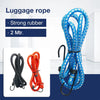 9100 Multipurpose Ultra Flexible Bungee Rope / Luggage Strap / Bungee Cord High Strength Elastic Bungee, Shock Cord Cables, Luggage Tying Rope with Hooks (2 Mtr) Eshaan Traders