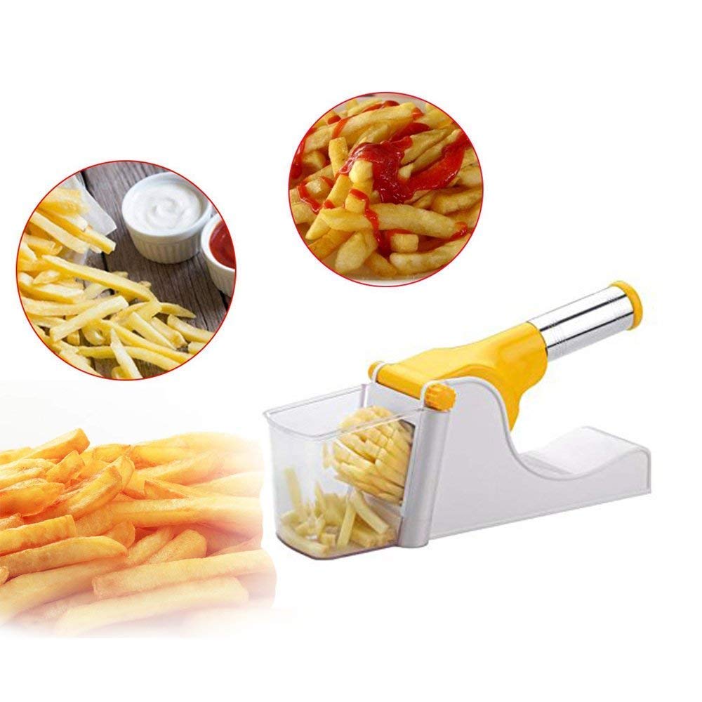 0114L French Fry Chipser / Chips Slicer / Potato Chipser /Chips Maker Machine/Potato Slicer with Container DeoDap