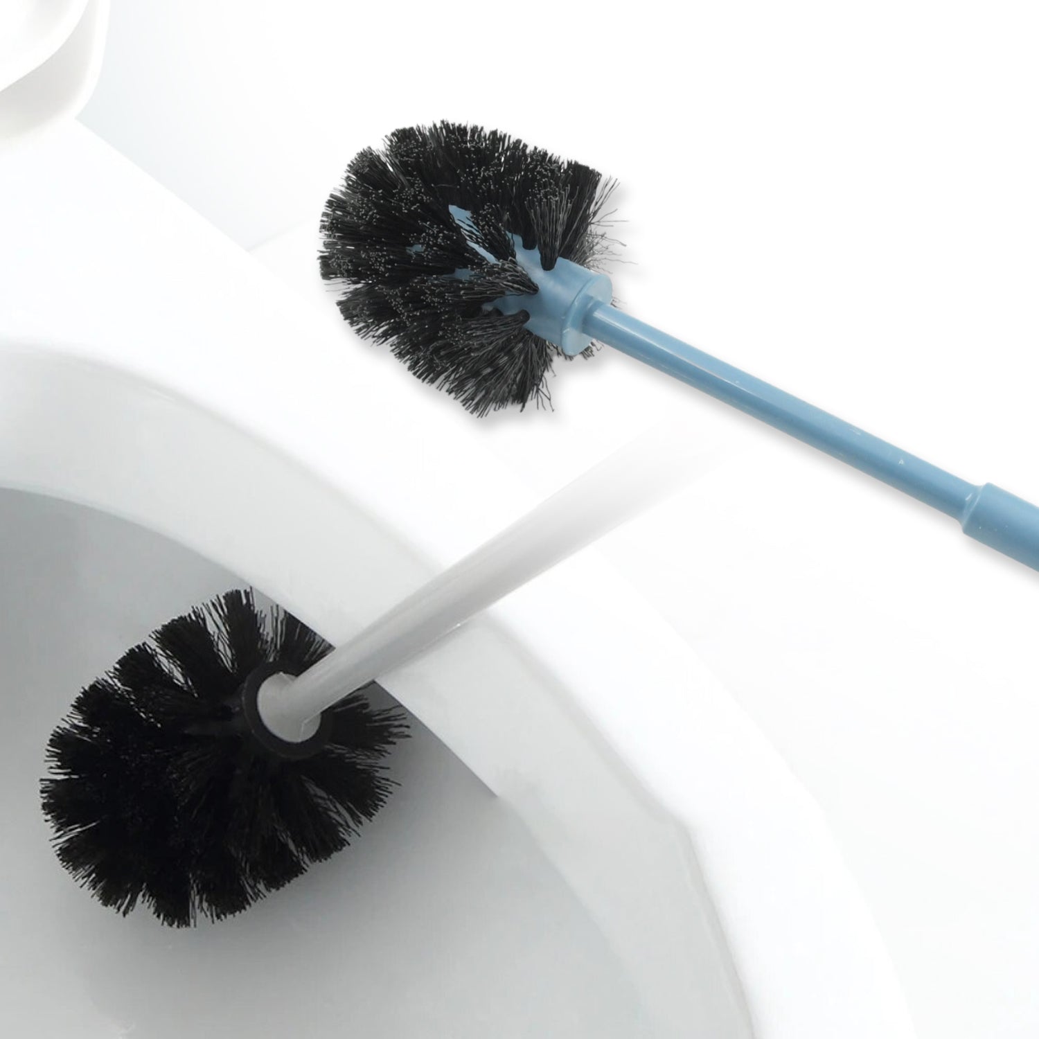 1338 PLASTIC ROUND TOILET CLEANER BRUSH PLASTIC BATHROOM CLEANER - ROUND HOCKEY STICK SHAPE TOILET BRUSH Eshaan Traders