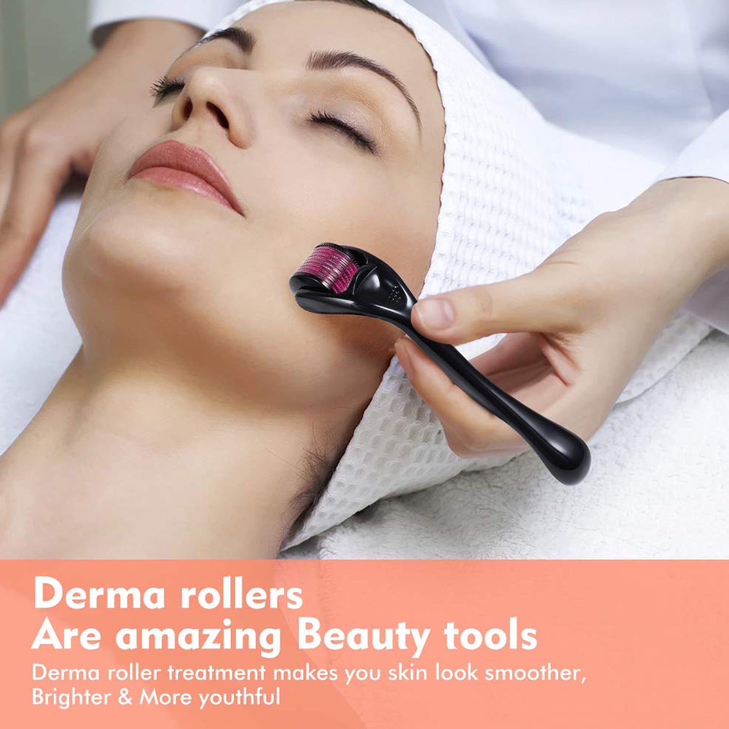 6601 Derma Roller Anti Ageing and Facial Scrubs & Polishes Scar Removal Hair Regrowth (0.75mm) Eshaan Traders