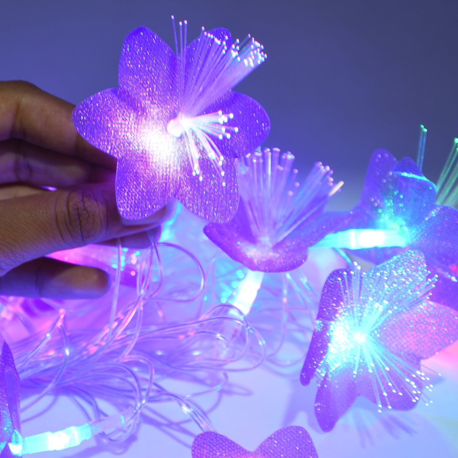 8336 Flower Design Home Decoration Electrical Series Light 13 Feet Home Decoration Diwali & Wedding LED Christmas String Light Indoor and Outdoor Light ,Festival Decoration Led String Light, Multi-Color Light (16L 13 Feet) Eshaan Traders