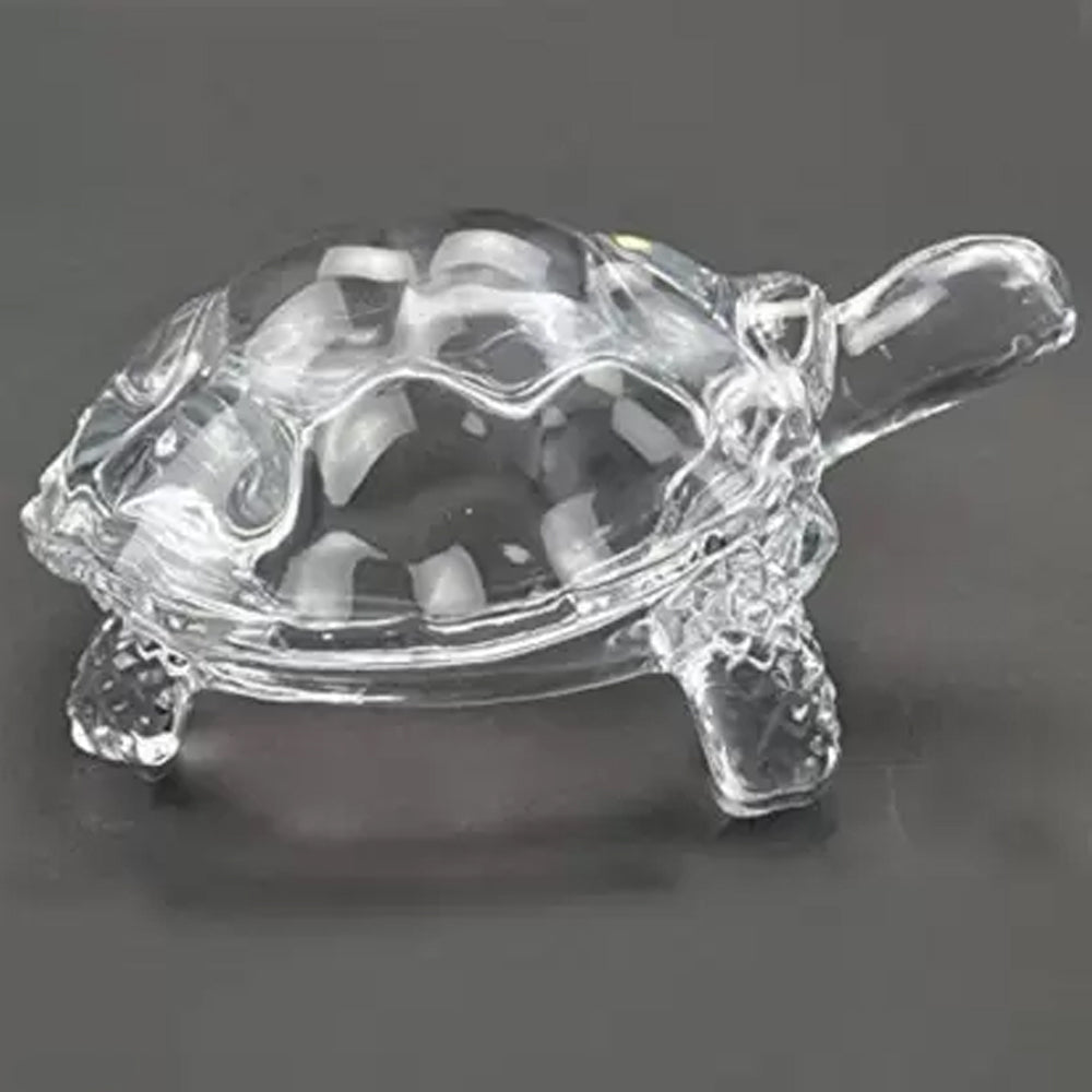 1194 Crystal Glass Turtle-Tortoise for Feng Shui and Vastu DeoDap