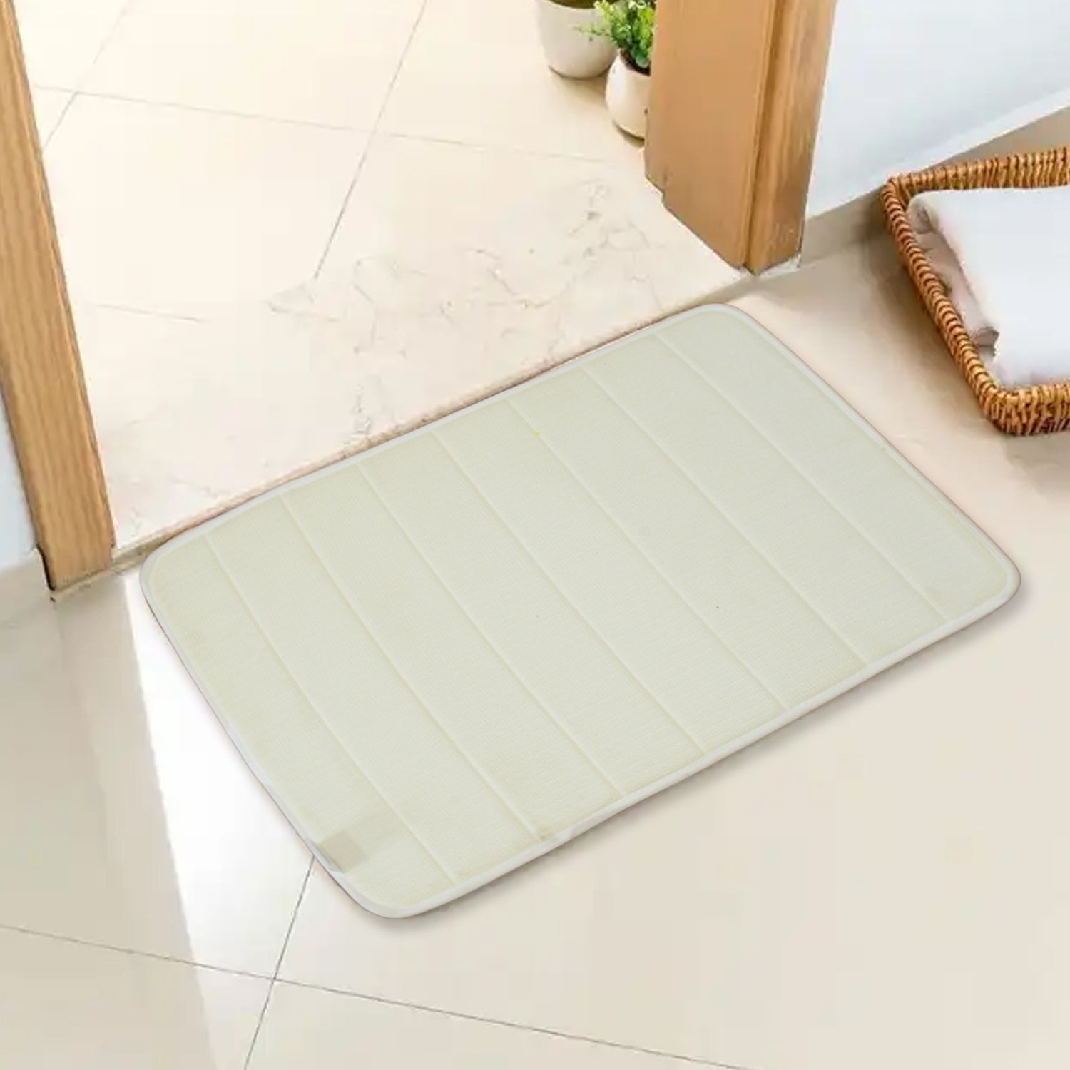 Super Absorbent Floor Mat Non-Slip Mat, Bath Mat, Instant Drying Mat, Bathroom Rug, Absorbent Bath Mat, Suitable for Bathroom, Kitchen, Door Mat Eshaan Traders