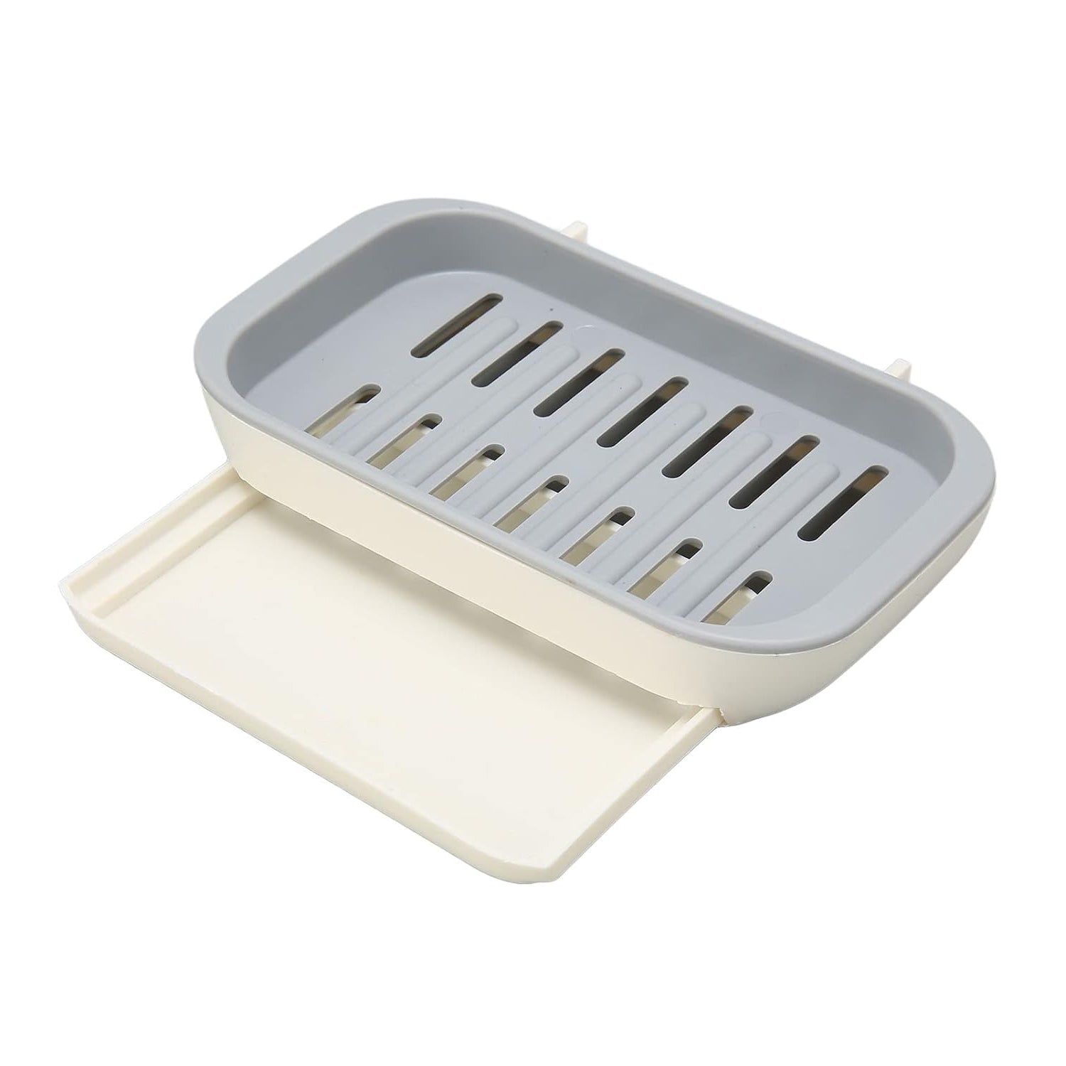 8422 Bathroom Soap Holder, Soap Dish Container, Soap Case for Water Draining, Soap Holder Tray with Adhesive Sticker Eshaan Traders