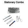 4848  6-Pcs Combo Zipper Pouch scissor Ruler Pen And Marker Used While Studying By Teachers And Students In Schools And Colleges Etc. DeoDap