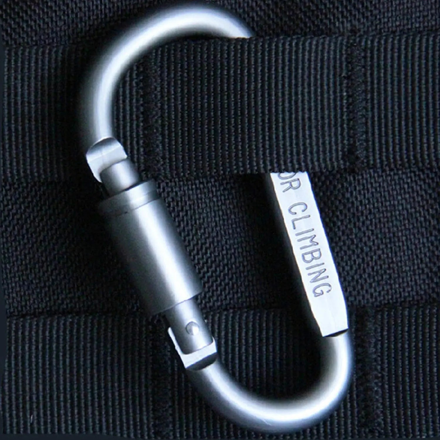 0440 Camping Equipment Aluminum Carabiner Hunting Survival Kit Lock Mountain Travel Accessories ( 1 pc ) Eshaan Traders