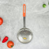 Colander Spoon, Non Slip Hand Polished Thickened Hot Pot Spoon for Kitchen for Restaurant, Stainless Steel Cooking Colander Skimmer Slotted Spoon Kitchen Strainer Ladle with Long Handle for Kitchen Cooking Baking (35 Cm & 34Cm) Eshaan Traders