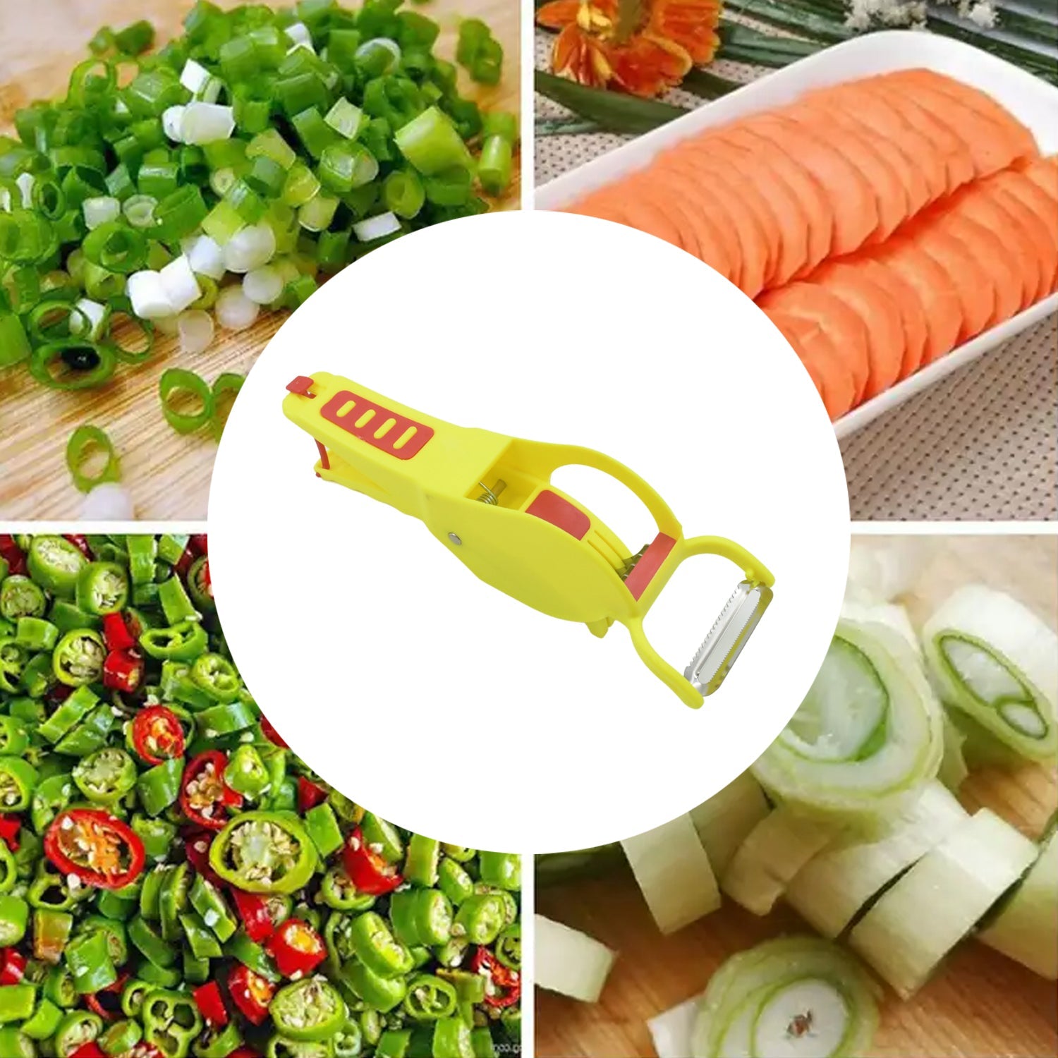 2553 2-in-1 Vegetable and Fruits Cutter / Chopper Eshaan Traders