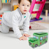 4300 Foldable Bus Shape Toy Box Storage with Lid for Storage of Toys Basket Useful as Toy Organizer mountable Racks Surface Multipurpose Basket for Kids Wardrobe Cabinet Wood with Cloth Cover For Home Decor Books, Game, Baby Cloth (Mix Color & Design ) Eshaan Traders