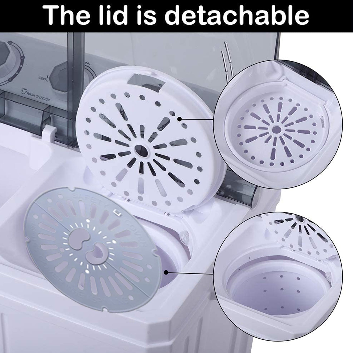 Universal Fit Top Load Semi Automatic Washing Machine Spin Safety Cover/Spinner Cap/Dryer Safety Cover/Lid & Plate (1 pc) Eshaan Traders