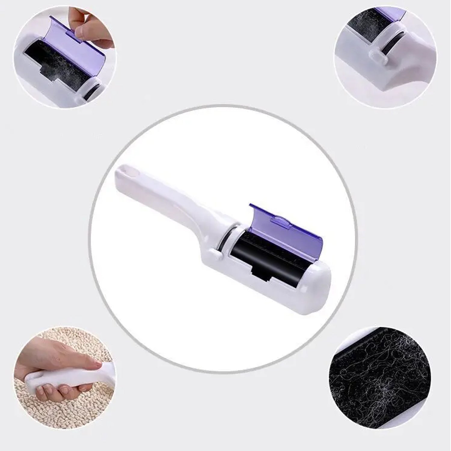 1298 Hair Remover Lint Rollers For Pet Hair Pet Fur Remover Lint Remover Brush Keep The Animal And House Clean And Tidy, Clean Sheets, Carpet Cleaning, Suit Clean Eshaan Traders