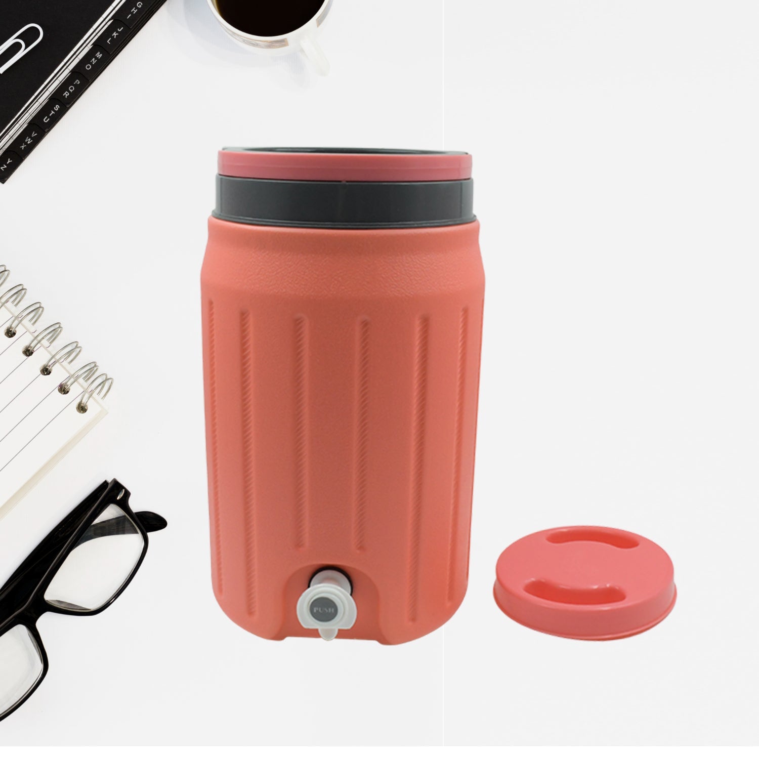 Insulated Plastic Water Rover Jug with a Sturdy Handle, Water Jug Camper with Tap Plastic Insulated Water Water Storage Cool Water Storage for Home & Travelling (2500ML, 7500ML, 12000ML) Eshaan Traders