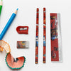 4580  Cartoon Wooden Pencil Set for Kids Boys Return Gifts Birthday Party Space Stationary Set Pencil Eraser Sharpener Combo Kit for Kids Boys Eshaan Traders