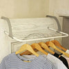 0333 Metal Steel Folding Drying Rack for Clothes Balcony Laundry Hanger for Small Clothes Drying Hanger Metal Clothes Drying Stand, Socks and Plant Storage Holder Outdoor / Indoor Clothes-Towel Drying Rack Hanging on The Door Bathroom Eshaan Traders