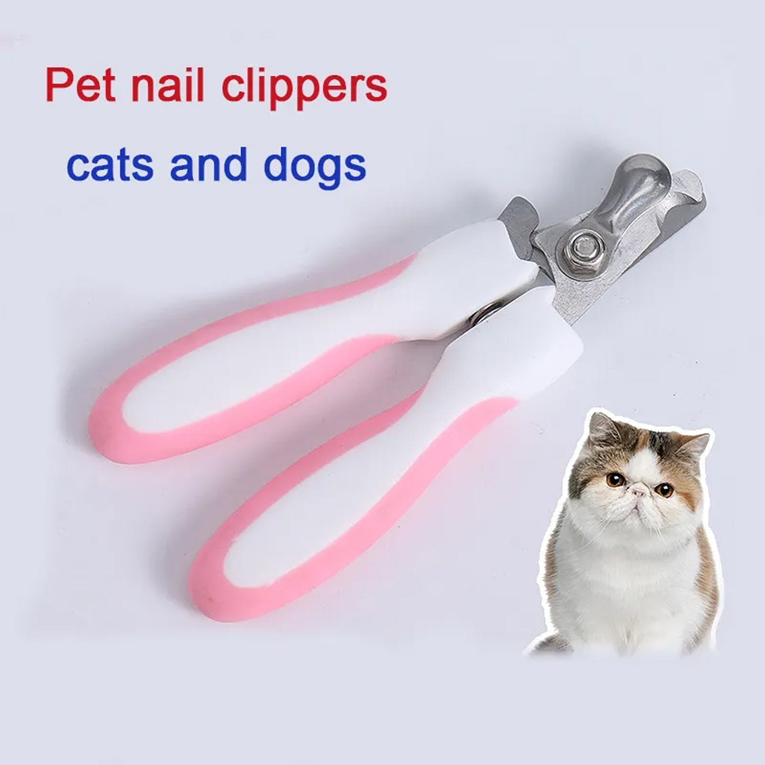 1312 Pet Nail Clipper Set, Cat Dog Stainless Steel Nail Clippers, Teddy Golden Retriever Trimming Beauty Pet Nails Cutting Tool Non‑Slip Lightweight for Birds for Dogs for Puppies for Kittens Eshaan Traders