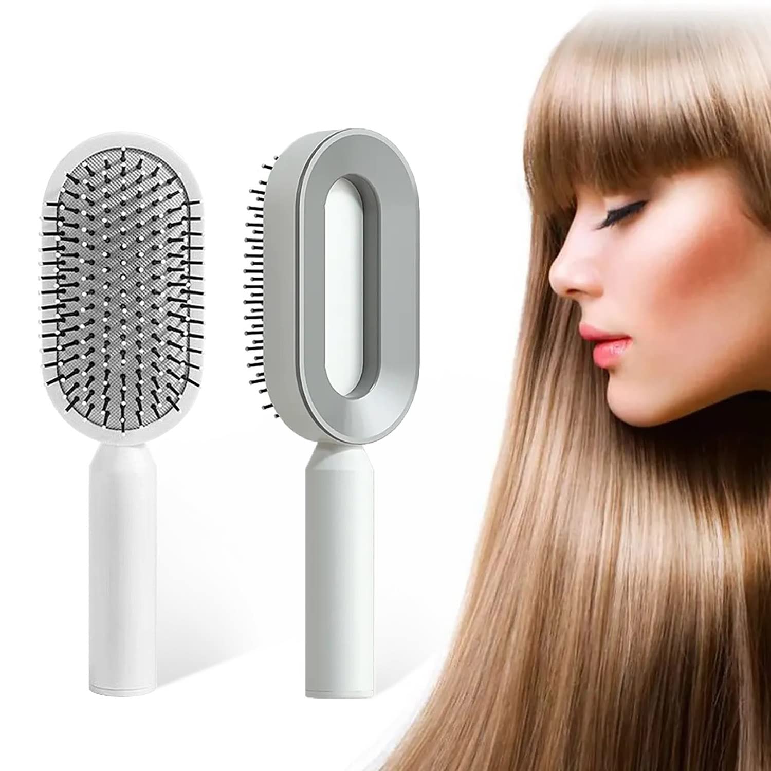 8324 Women Hair Brush, Durable Massage Comb Hairbrush for Scalp Massage and Custom Bristles - Lightweight Air Cushion Massage Brush for Scalp Massage Eshaan Traders