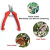 9135 Heavy Duty Stainless Steel Cutter, Non‑slip Trimming Scissors Durable Not Easy To Wear for Gardening Pruning Of Fruit Trees Flowers and Plants (With Plastic Packing) Eshaan Traders