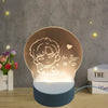 7041   3D Led Night Light Desk Lamp Lighting Lamp Practical 3D Night Light Creative Dream Sleep Led Desk Lamp Bedroom Bedside Light Eshaan Traders