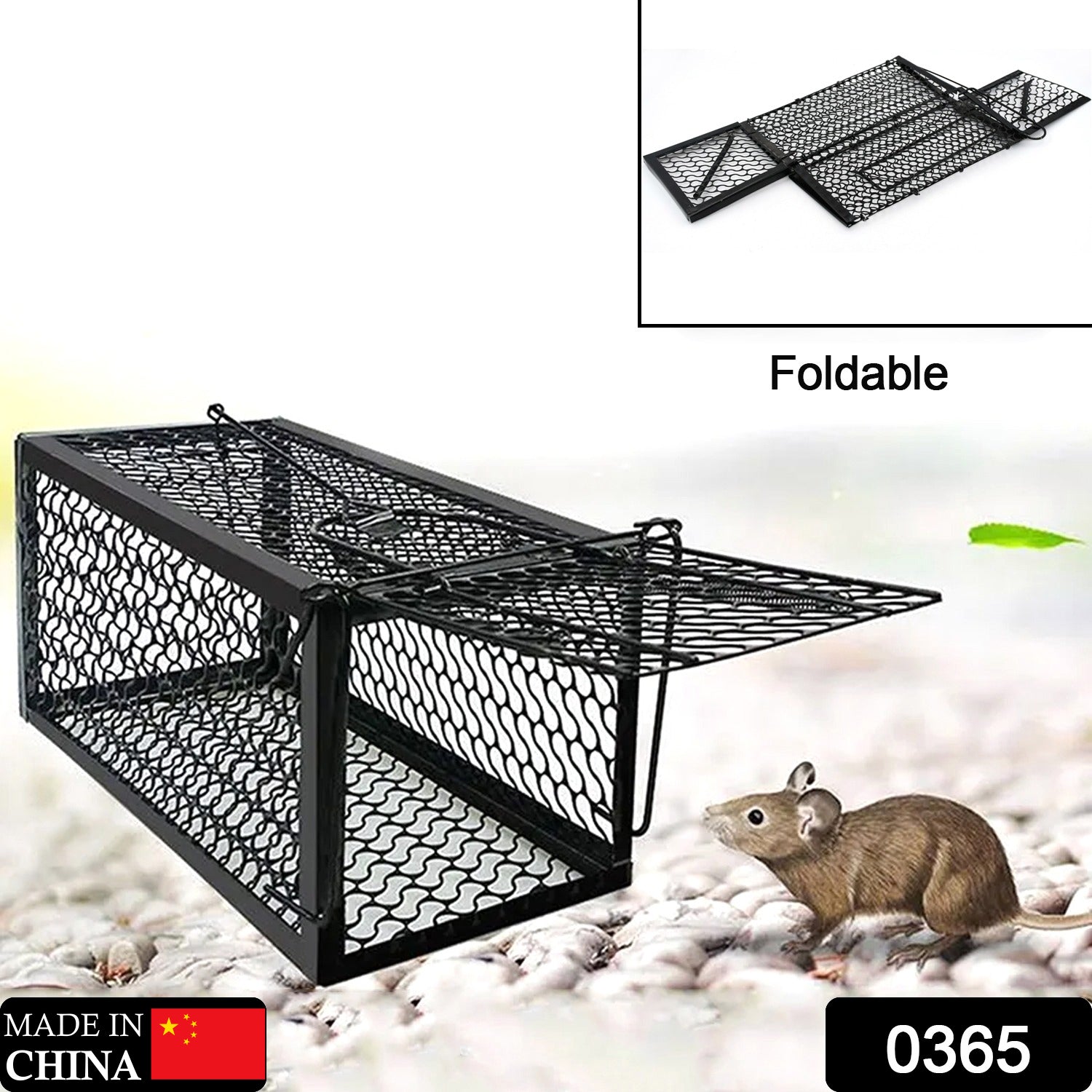 0365 Foldable Mouse Trap Squirrel Trap Small Live Animal Trap Mouse Voles Hamsters Live Cage Rat Mouse Cage Trap for Mice Easy to Catch and Release Eshaan Traders